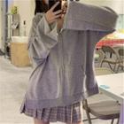 Bell-sleeve Hooded Jacket