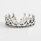 925 Sterling Silver Crown Open Ring S925 - Crown - One Size