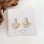 Transparent Heart Earring 1 Pair - As Shown In Figure - One Size