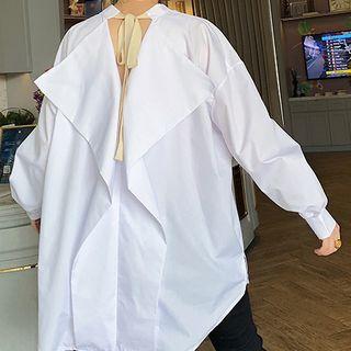 Tie-beck Lantern-sleeve Shirt