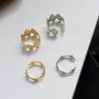 18k Gold Plated Perforated Open Ring