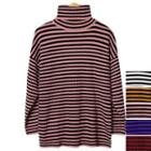 Couple Tutle-neck Striped Sweater