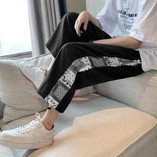 Paneled Bungee Cord Sweatpants