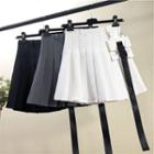Set: Mini Pleated Skirt + Belt