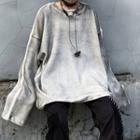 Tie-dyed Round Neck Oversize Pullover As Shown In Figure - One Size
