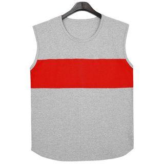 Plus Size Contrast-trim Tank Top