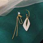 Metal Geometric Asymmetrical Drop Earring As Shown In Figure - One Size