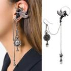 Pegasus Faux Pearl Chained Dangle Earring