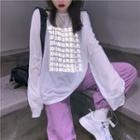 Japanese Character Long-sleeve T-shirt / Cargo Pants
