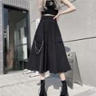 Chained Midi A-line Skirt