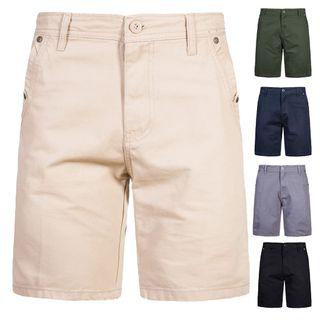 Plain Straight-fit Shorts