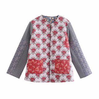 Print Reversible Padded Jacket