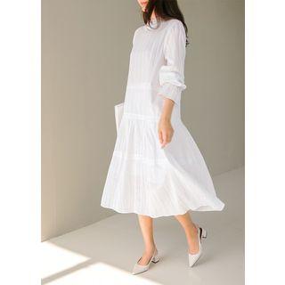 Lace Tiered Long Dress