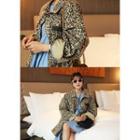 Pocket-detail Leopard Safari Jacket