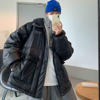 Hooded Zip-up Down Coat