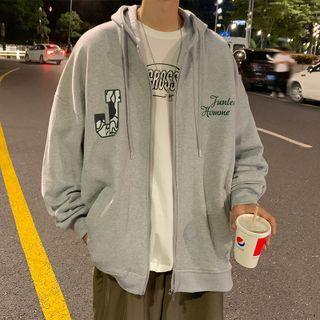 Poker Print Oversized Hoodie