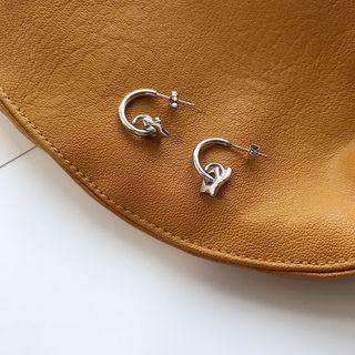 925 Sterling Silver Star Dangle Earring 1 Pair - E232 - Earring - Silver - One Size