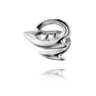 Shark Alloy Cuff Earring 1 Pc - Silver - One Size
