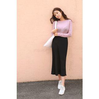 Sleek H-line Long Skirt