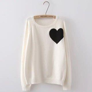 Heart Applique Sweater
