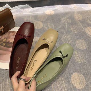 Square Toe Knot Flats