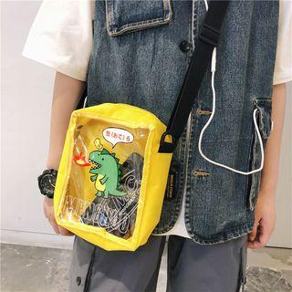 Dinosaur Print Transparent Crossbody Bag