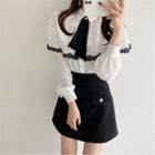 Lace Overlay Blouse