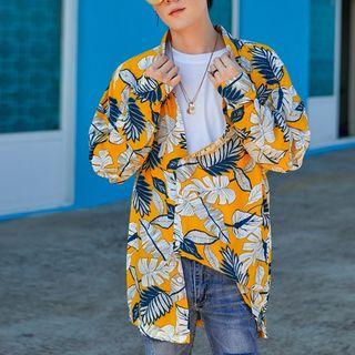 Couple Matching Leaf Print Shirt