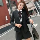 Single Button Blazer / Shorts / Dress Pants / Shirt / Set