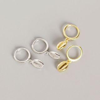 925 Sterling Silver Shell Drop Earring