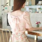 Zip-back Wool Blend Wrap Skirt