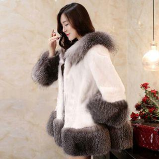 Faux Fur Hooded Thick Coat