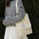 Embroidered Crossbody Tote Bag