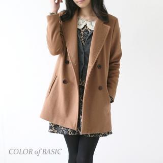 Wool Blend Pea Coat
