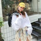 Slit Extra-long Sleeve Summer Sweatshirt