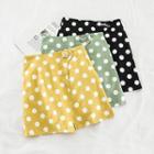 Dotted High-waist Mini Skirt