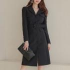 Single-breasted A-line Blazer Dress