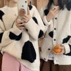 Cow Print Sweater / Cardigan