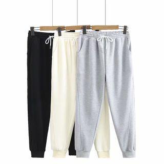 Plus Size Plain Sweatpants