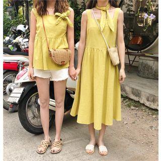 Long / Short Sleeveless Dress