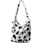 Cow Print Hobo Bag Dairy Cow - Black & White - One Size