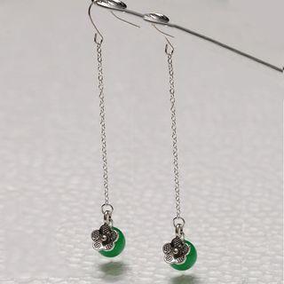 Chinese Floral Drop Earrings