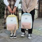 Color Matching Lettering Backpack
