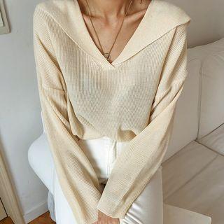 Sailor-collar Light Sweater
