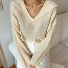 Sailor-collar Light Sweater