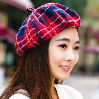 Plaid Beret