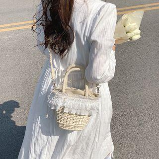 Lace Trim Crossbody Bag