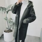 Plain Fleece Hooded Jacket