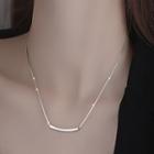 Bar Pendant Sterling Silver Necklace Necklace - Silver - One Size