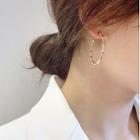 Hoop Earring 1 Pair - 925 Silver Pin - Hoop Earring - One Size